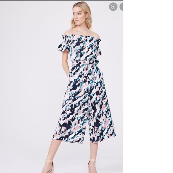 Mylanie Lyne Off Shoulder Jumpsuit - Picture 1 of 5